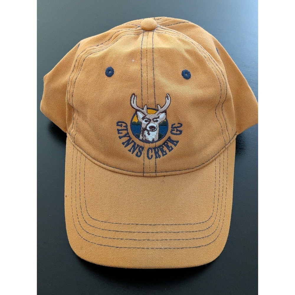 Glynns Creek Golf Club Hat Strapback Tan Cap America OSFM